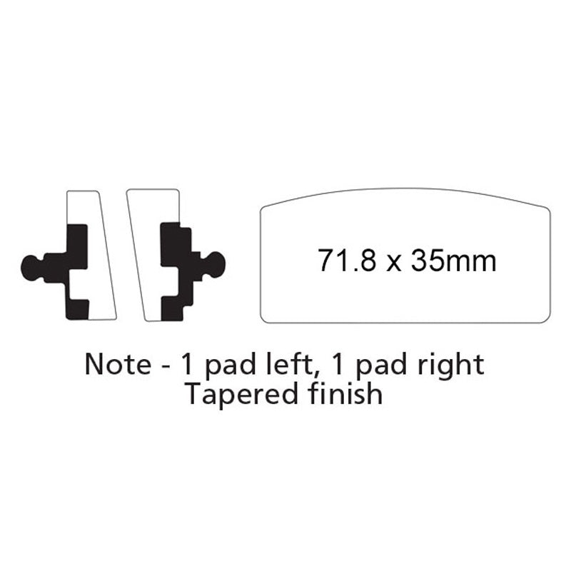 EBC BRAKE PADS - FA SERIES - FA22 FRONT