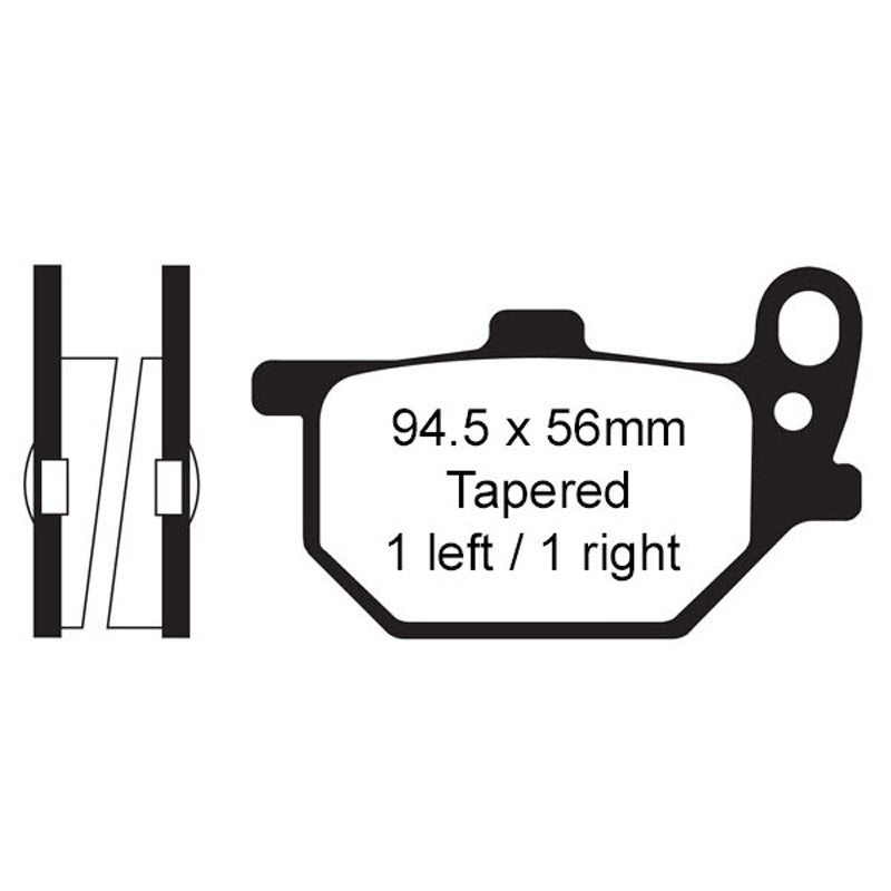 EBC BRAKE PADS - FA SERIES - FA61 FRONT
