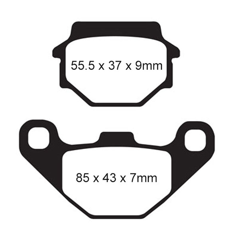 EBC BRAKE PADS - FA SERIES - FA67/3 REAR