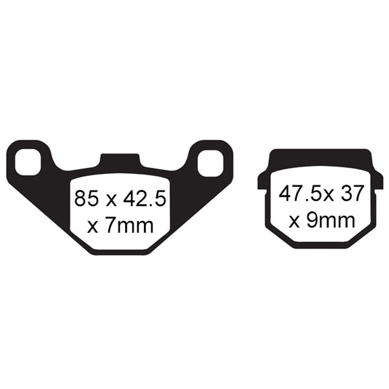 EBC BRAKE PADS - HH SERIES - FA83HH FRONT/REAR