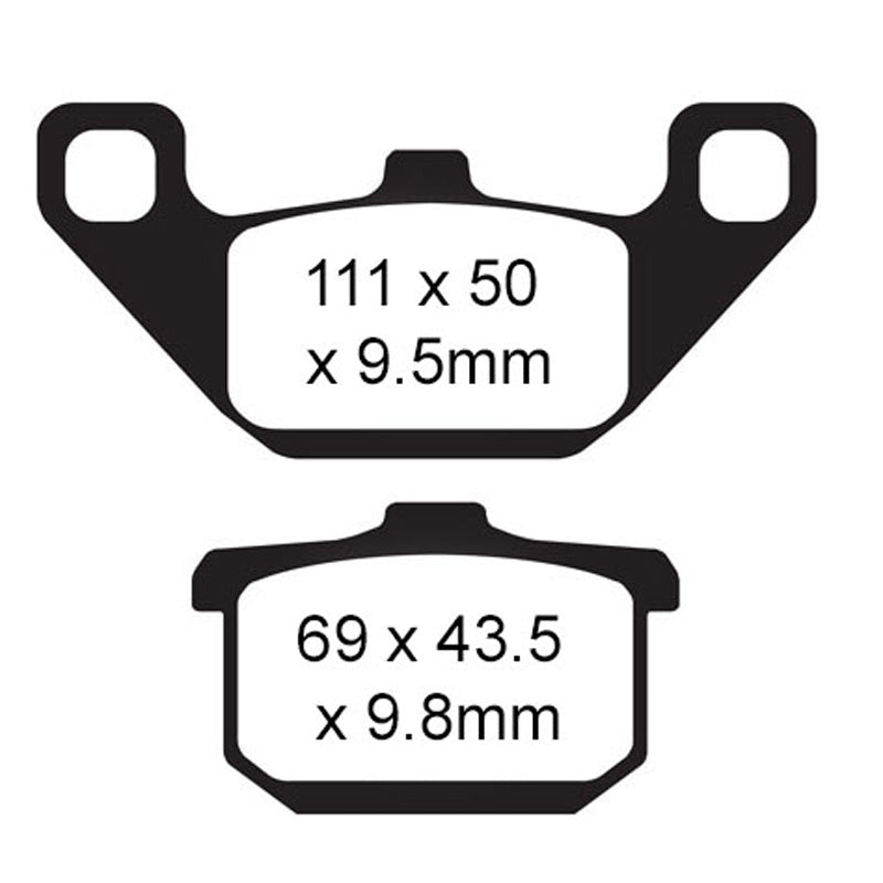 EBC BRAKE PADS - HH SERIES - FA85HH FRONT/REAR