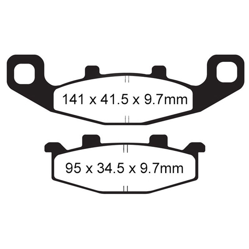 EBC BRAKE PADS - R SERIES - FA129R FRONT/REAR