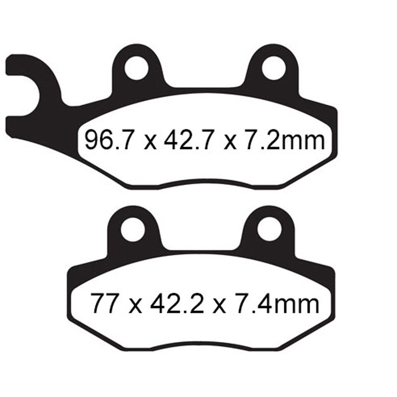 ITL BRAKE PADS - KEVLAR/CARBON - (FA135) FRONT