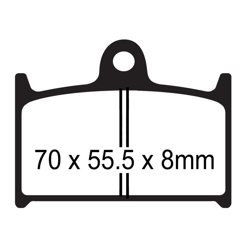 EBC BRAKE PADS - HH SERIES - FA145HH FRONT