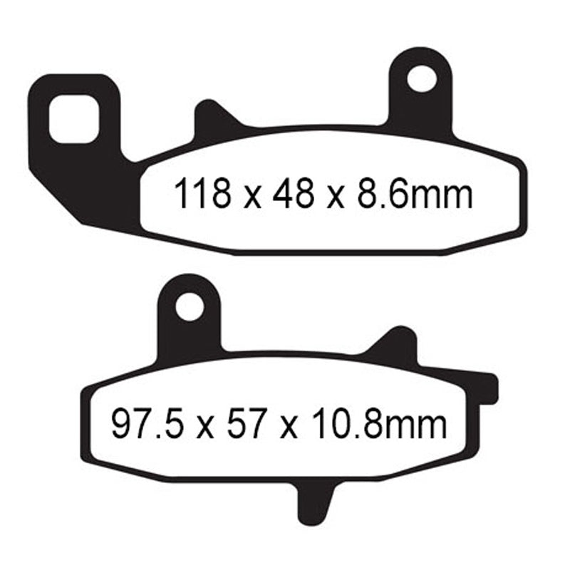 EBC BRAKE PADS - R SERIES - FA147R FRONT
