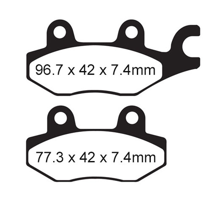 EBC BRAKE PADS - SXR SERIES - SXR165HH FRONT