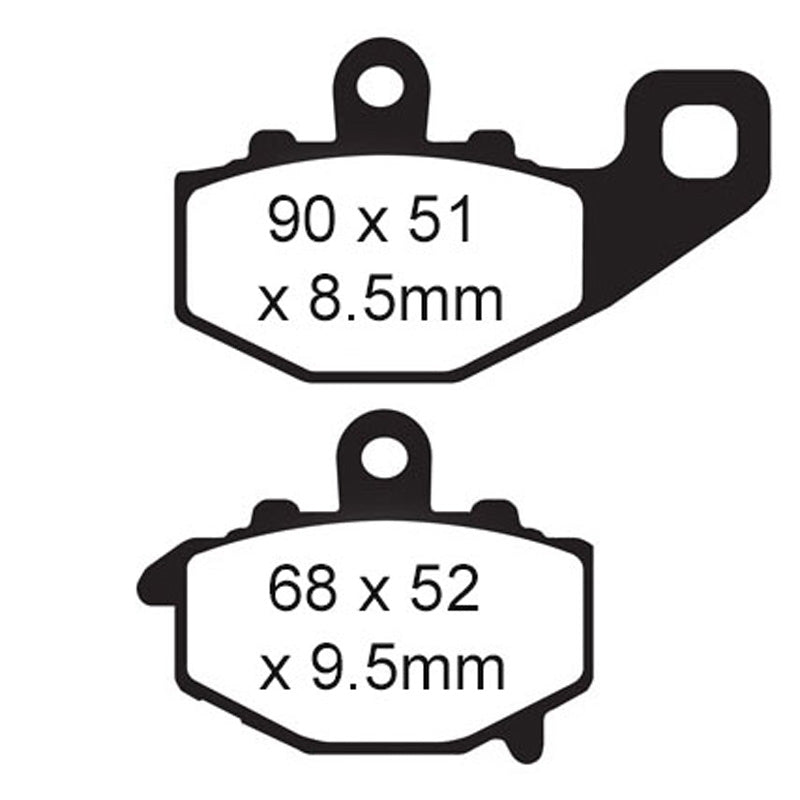 EBC BRAKE PADS - HH SERIES - FA192HH REAR