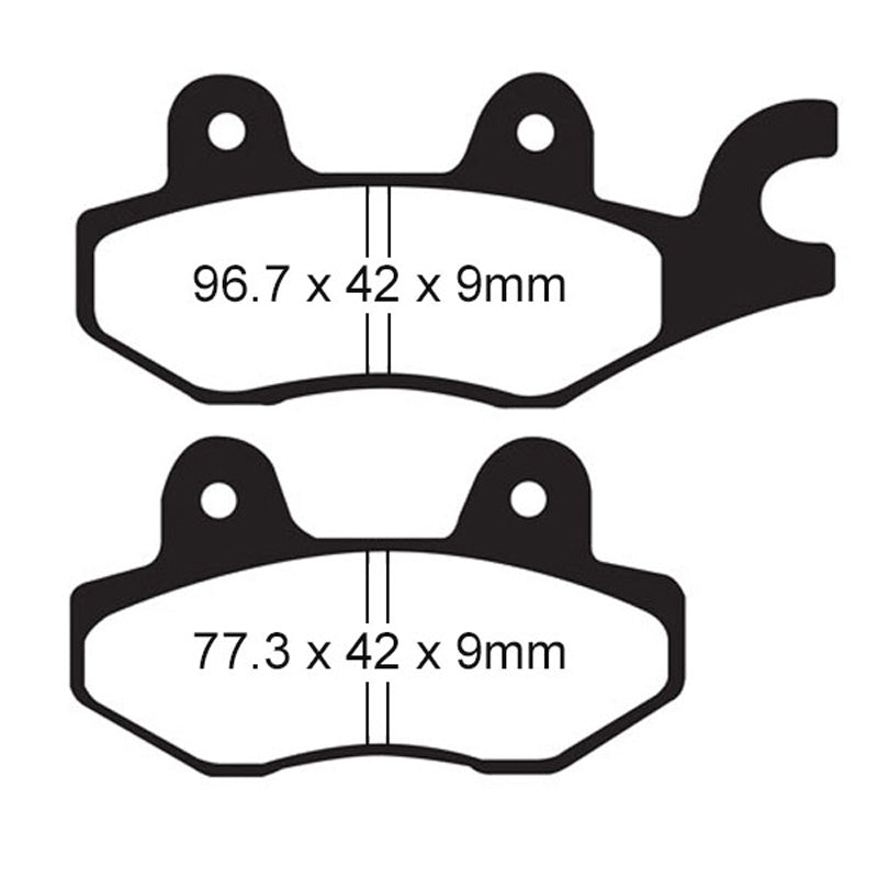 ITL BRAKE PADS - KEVLAR/CARBON - (FA197)
