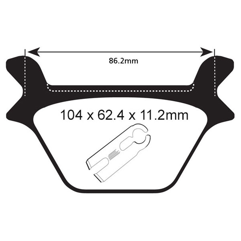 EBC BRAKE PADS - V SERIES - FA200V REAR
