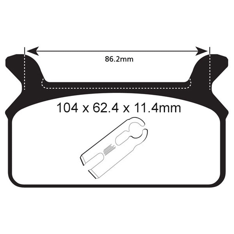 EBC BRAKE PADS - V SERIES - FA201V REAR