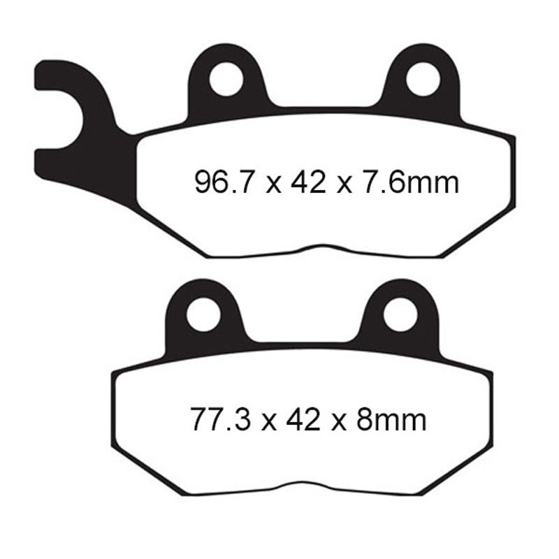 EBC BRAKE PADS - HH SERIES - FA214HH FRONT