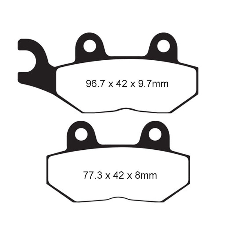 EBC BRAKE PADS - HH SERIES - FA214/2HH REAR