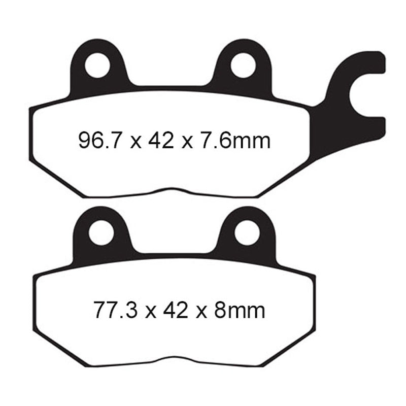 EBC BRAKE PADS - HH SERIES - FA215HH FRONT/REAR