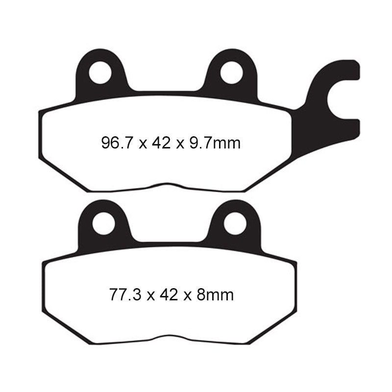 EBC BRAKE PADS - HH SERIES - FA215/2HH REAR