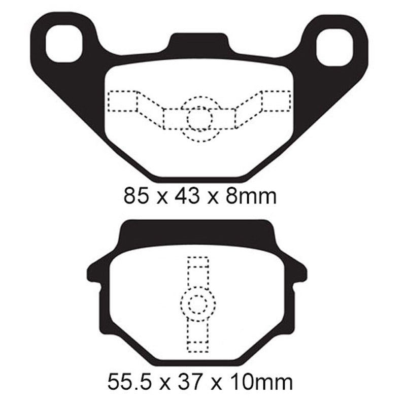 EBC BRAKE PADS - FA SERIES - FA251 REAR