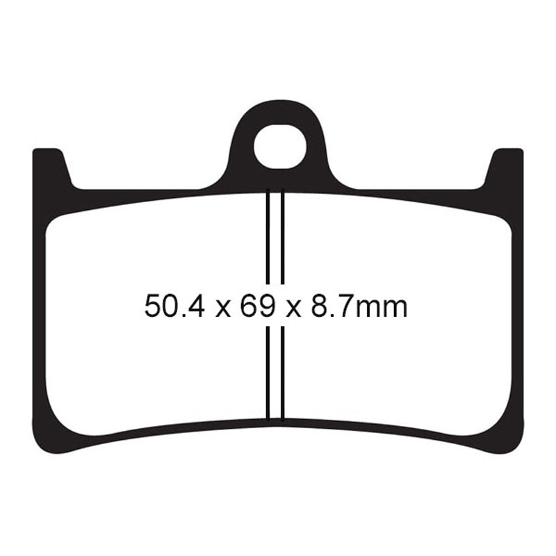 ITL BRAKE PADS - KEVLAR/CARBON - (FA252)