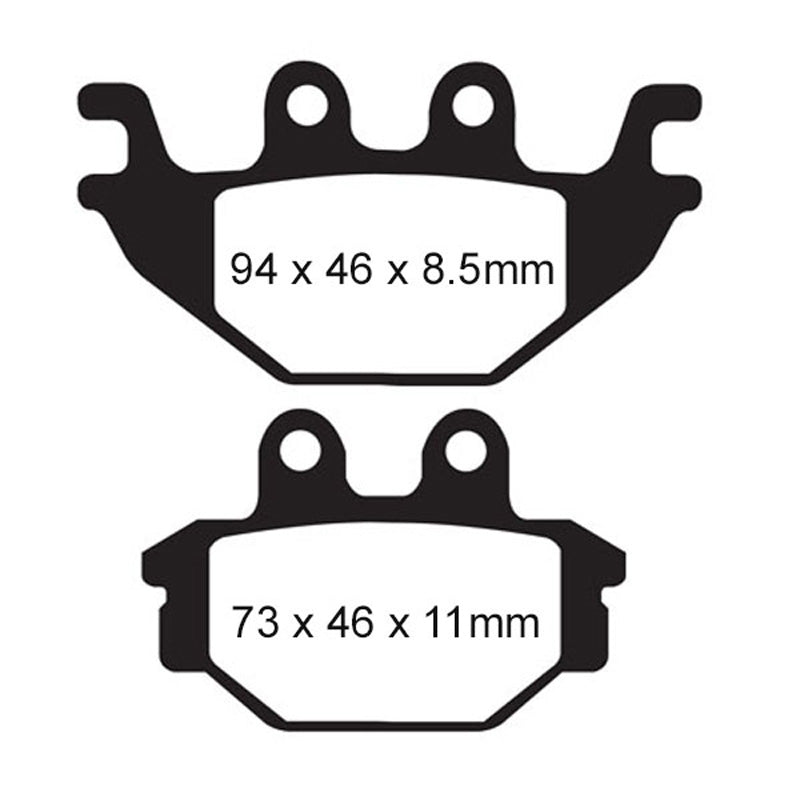 EBC BRAKE PADS - V SERIES - FA377V REAR