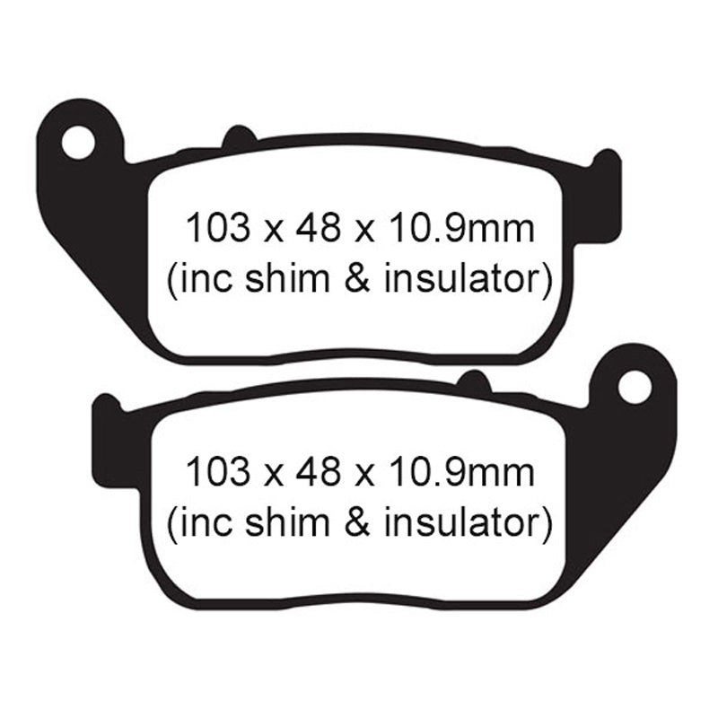 EBC BRAKE PADS - EPFA SERIES - EPFA381HH FRONT