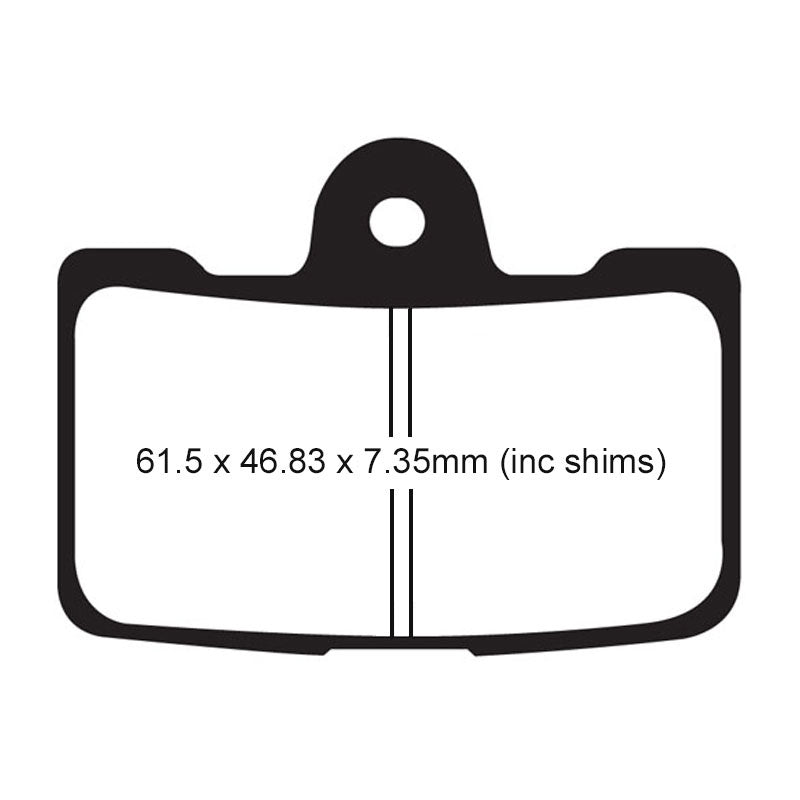 EBC BRAKE PADS - HH SERIES - FA454/4HH FRONT