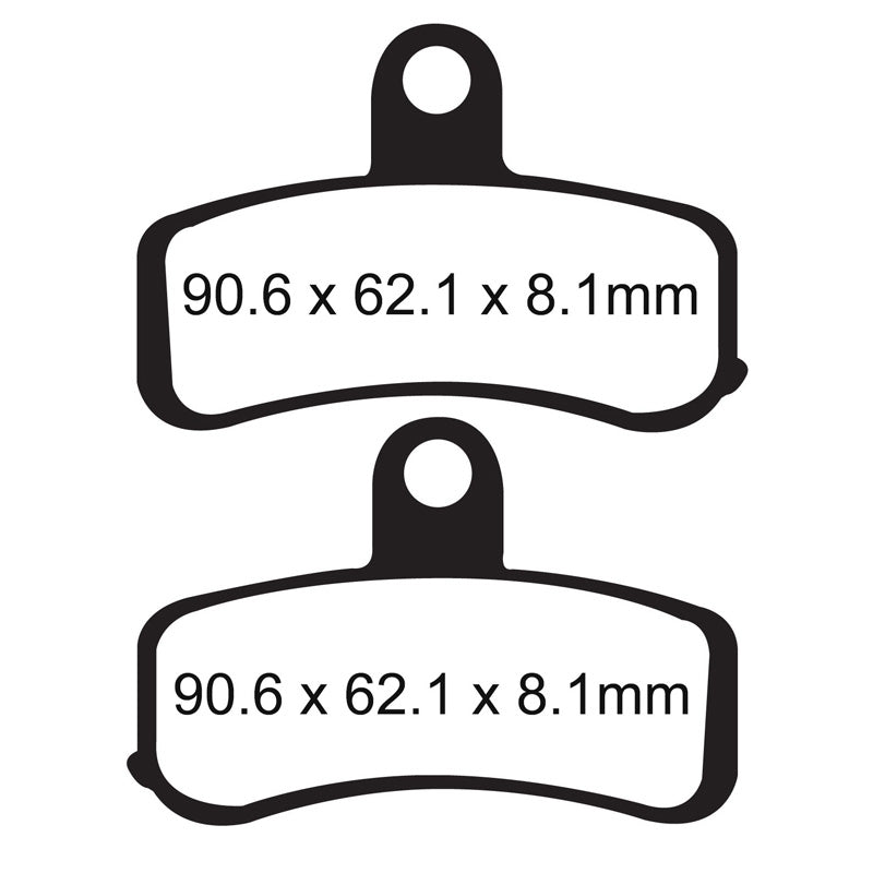 EBC BRAKE PADS - HH SERIES - FA457HH FRONT