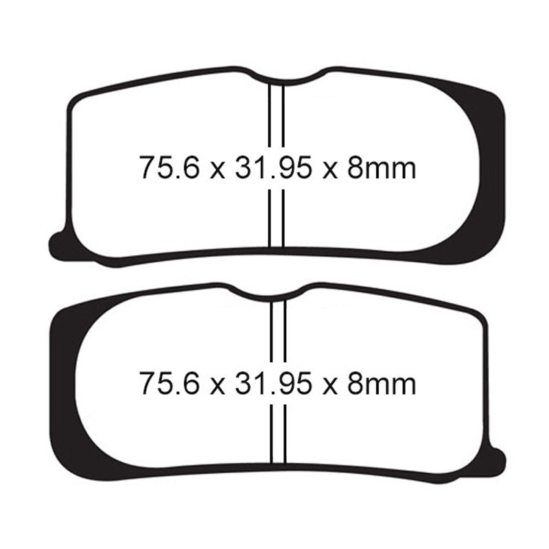 EBC BRAKE PADS - V SERIES - FA474V FRONT