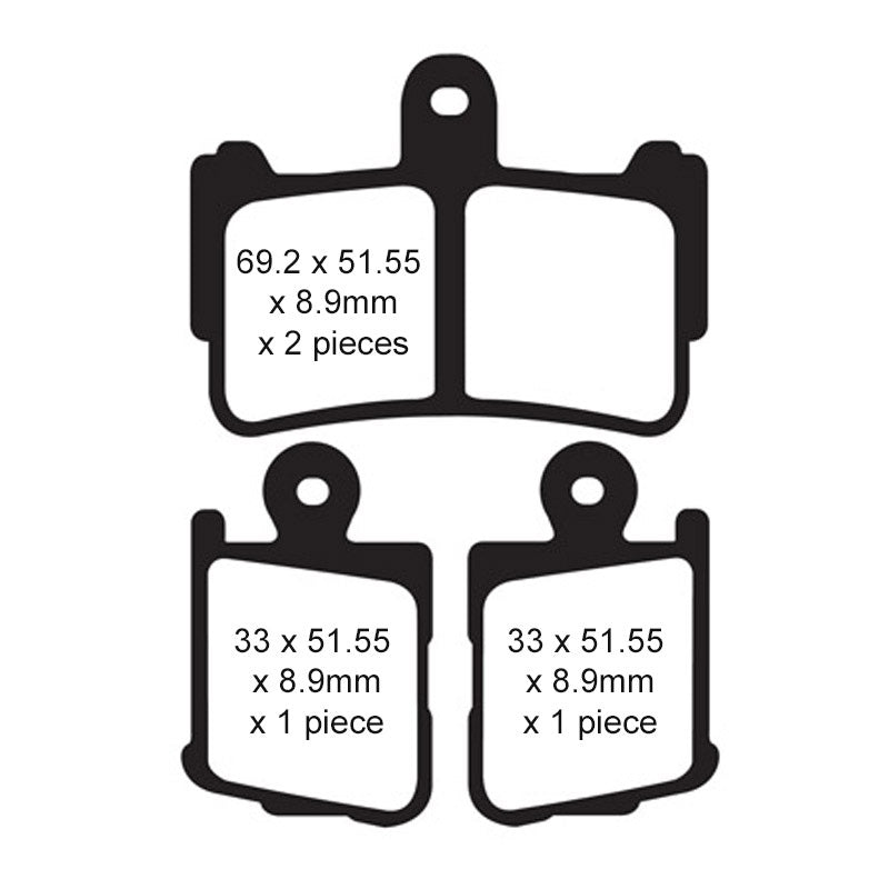EBC BRAKE PADS - HH SERIES - FA499/4HH FRONT