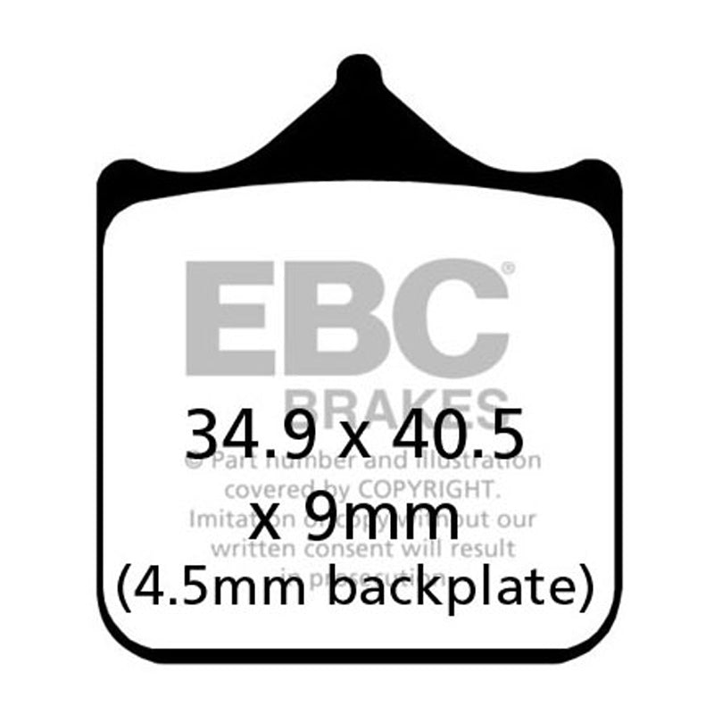 EBC BRAKE PADS - HH SERIES - FA604/4HH FRONT