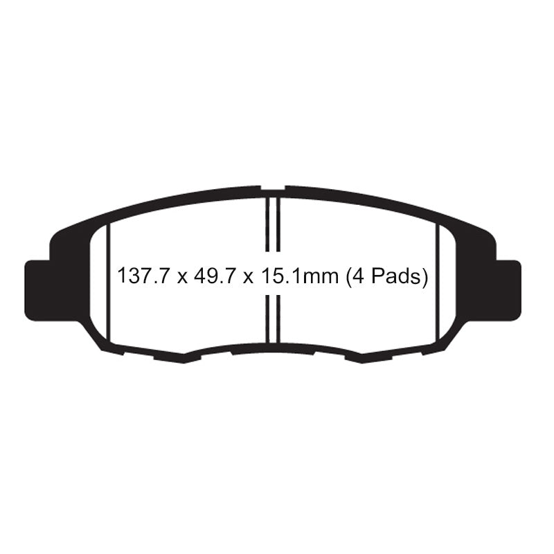EBC STANDARD BRAKE PADS FRONT