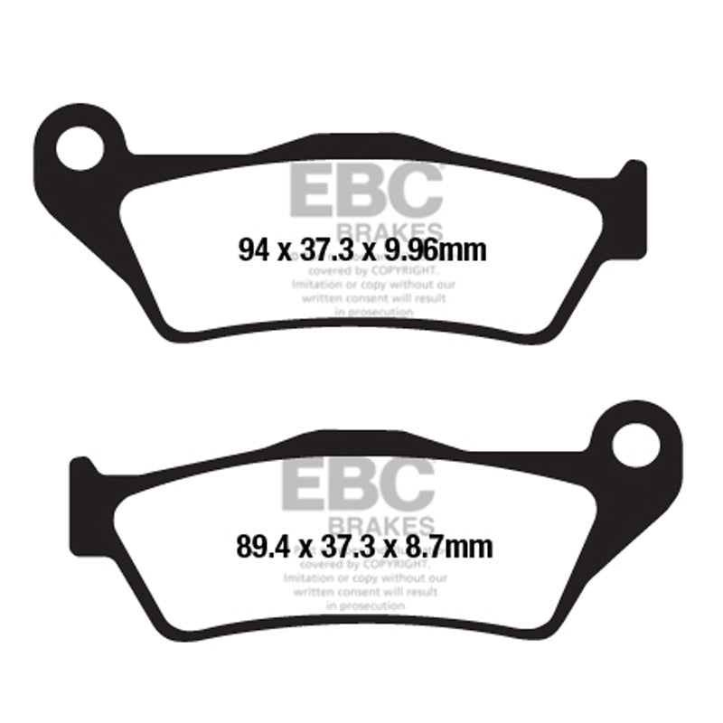 EBC BRAKE PADS - HH SERIES - FA671HH REAR
