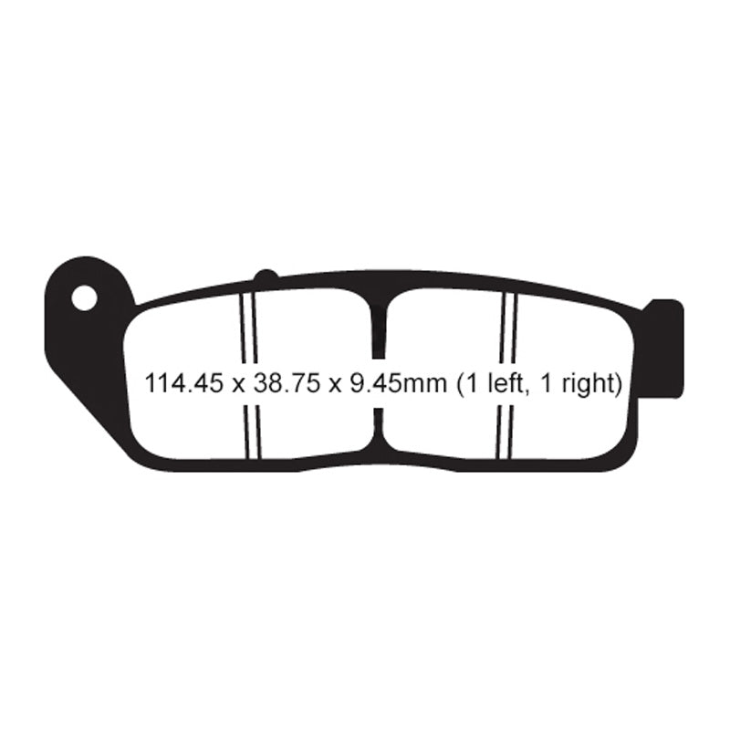 EBC BRAKE PADS - V SERIES - FA672V FRONT