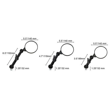 DoubleTake Mirror Dual Sport Mirror with 4.7" Long Arm