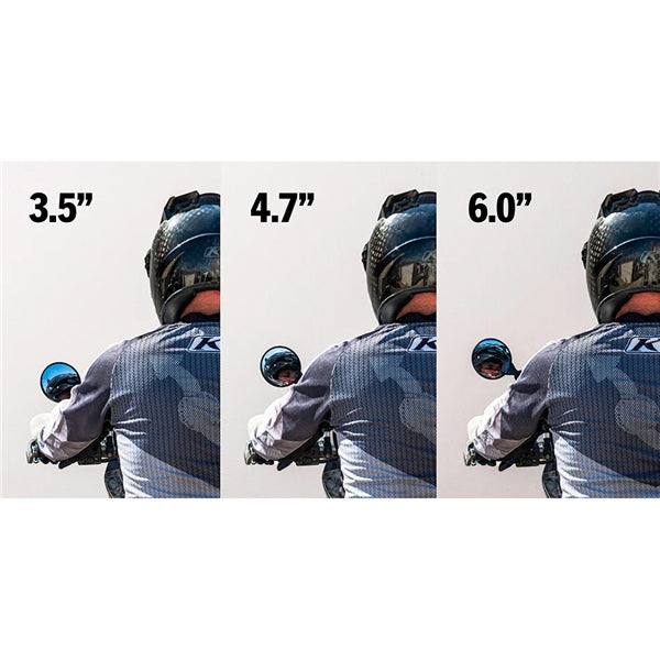 DoubleTake Mirror Dual Sport Mirror with 6" Long Arm