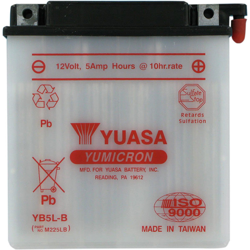 Yuasa YUASA YB5L-B YUMICRON CONVENTIONAL BATTERY (ACID SOLD SEPARATELY)