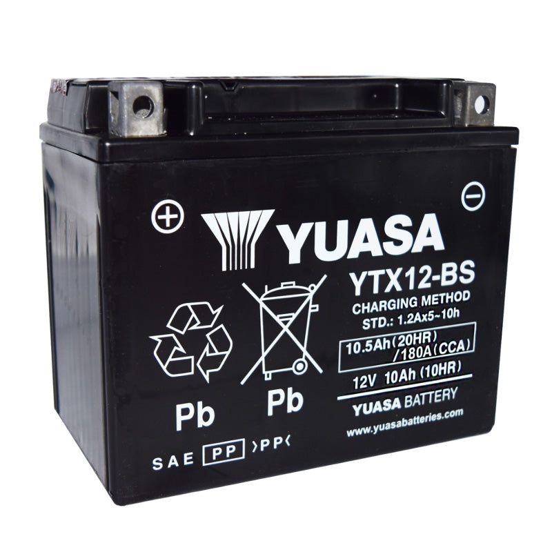 Yuasa YTX12-BS MAINTENANCE FREE 12V BATTERY