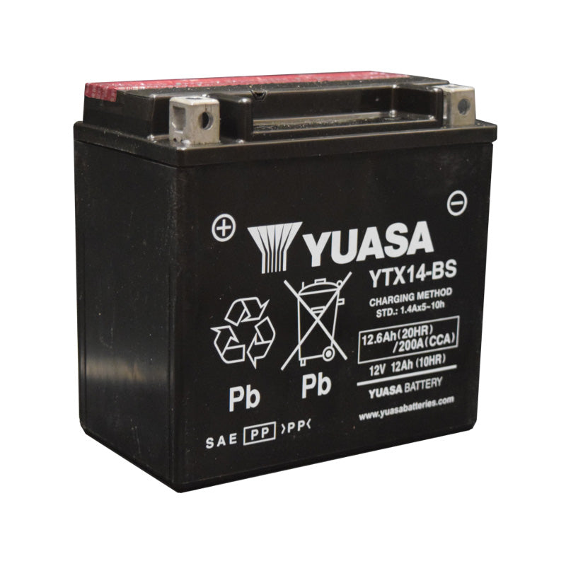 Yuasa YTX14-BS MAINTENANCE FREE 12V BATTERY