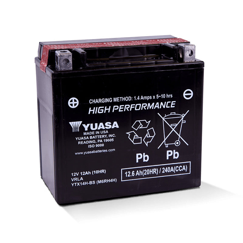 Yuasa YTX14H-BS HIGH PERFORMANCE, 12V BATTERY