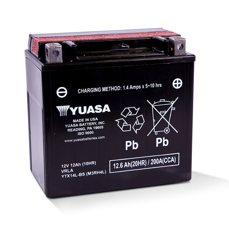 Yuasa YTX14L-BS MAINTENANCE FREE 12V BATTERY
