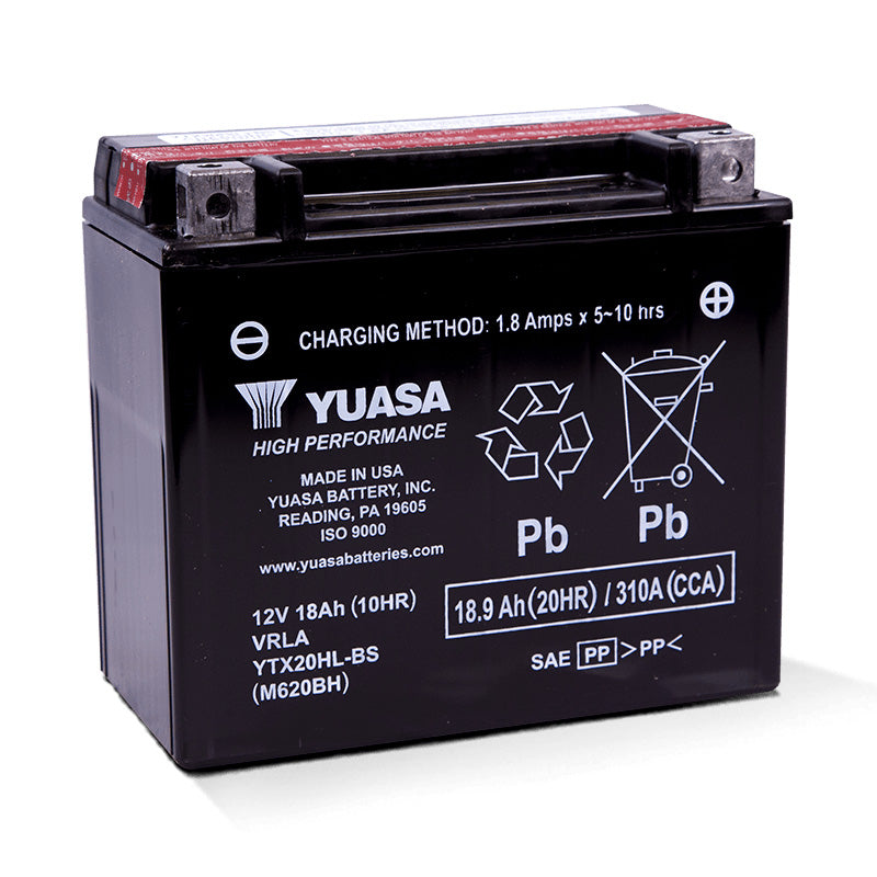 Yuasa YTX20HL-BS HIGH PERFORMANCE 12V BATTERY