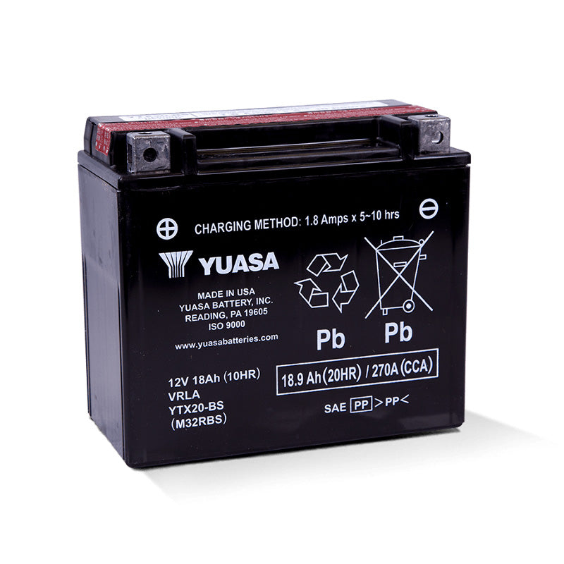 Yuasa YTX20-BS MAINTENANCE FREE 12V BATTERY