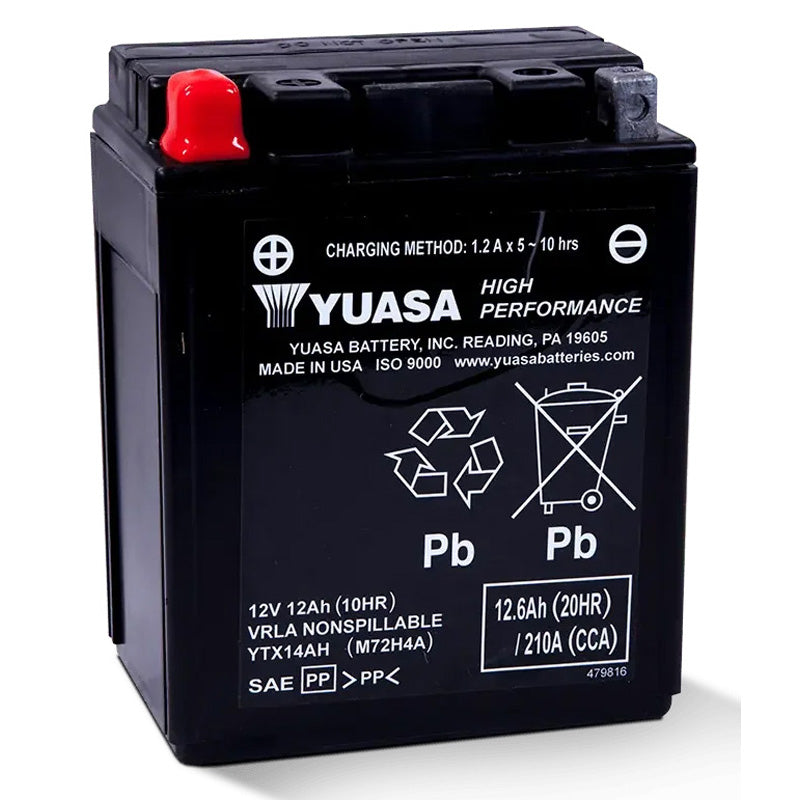 Yuasa YTX14AH FACTORY ACTIVATED 12V BATTERY