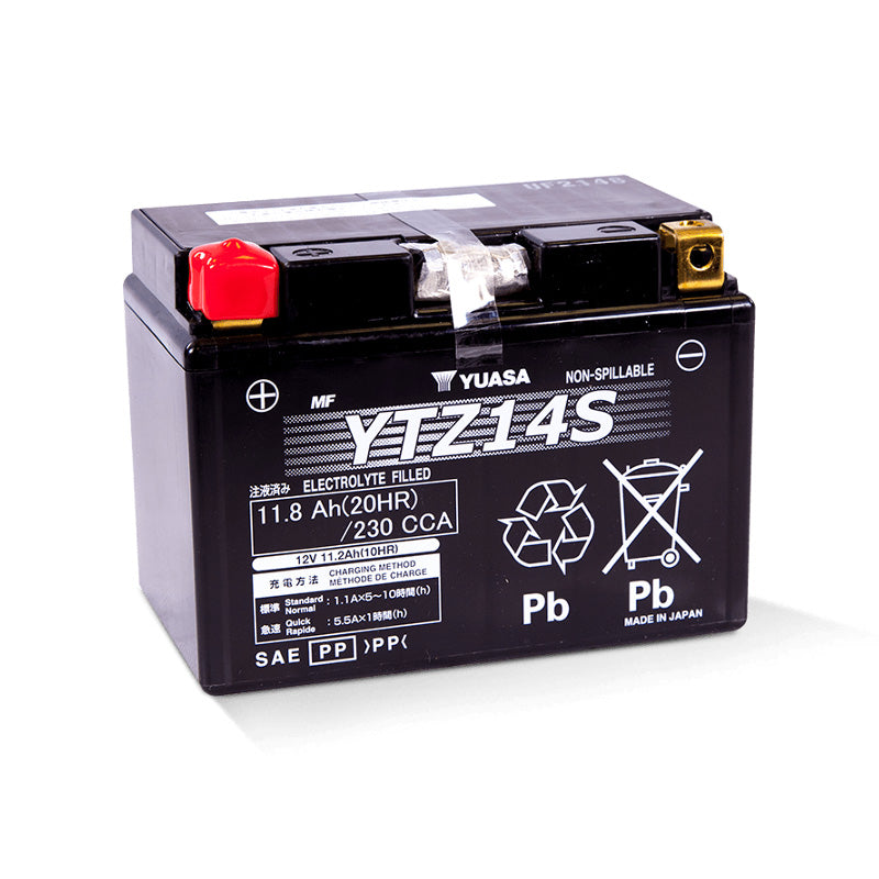 Yuasa YTZ14S FACTORY ACTIVATED 12V BATTERY
