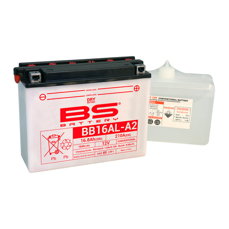 BS Battery BB16AL-A2 12V BATTERY WITH ACID PACK