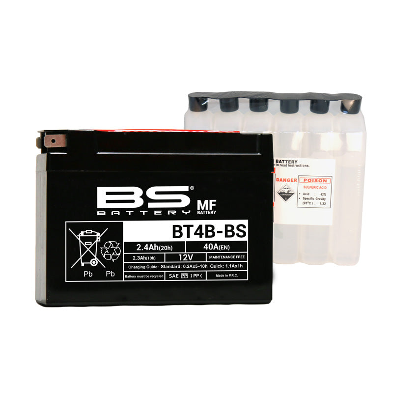 BS Battery BT4B-BS MAINTENANCE FREE 12V BATTERY