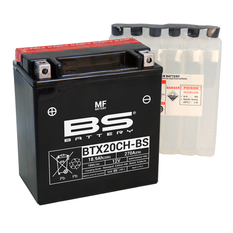 BS Battery BTX20CH-BS MAINTENANCE FREE 12V BATTERY