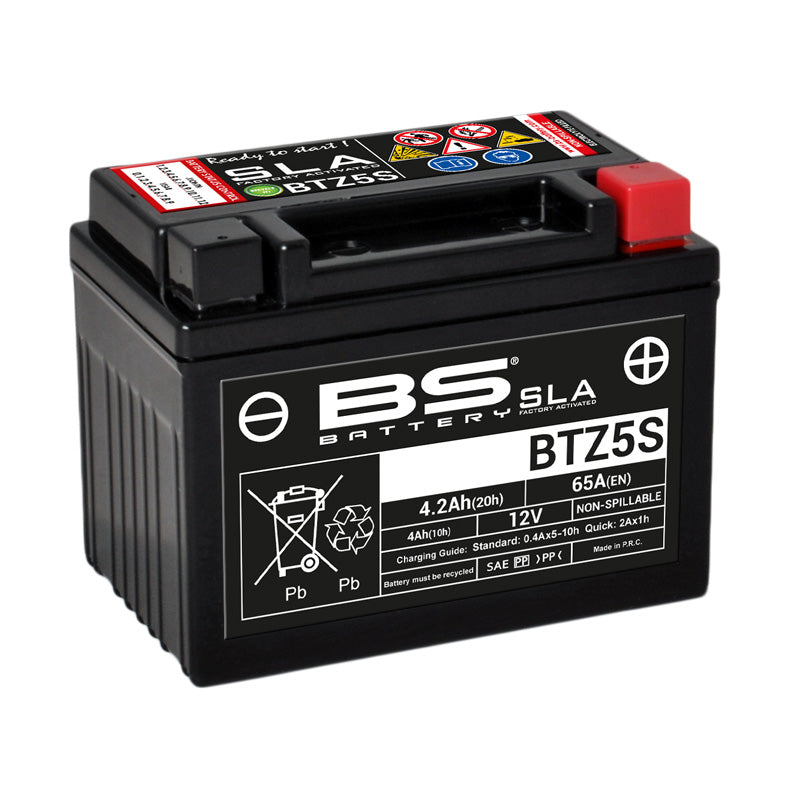 BS Battery BTZ5S SLA, FACTORY ACTIVATED 12V BATTERY
