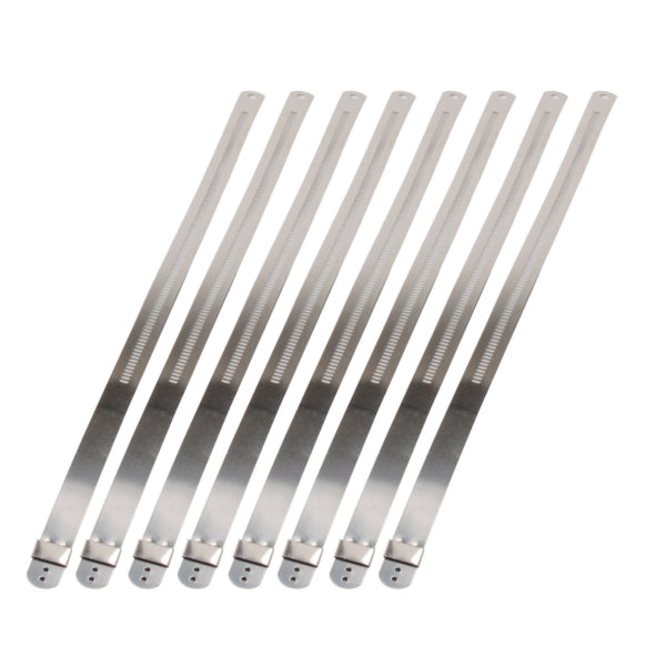 DEI Locking Ties 9"X12MM SST QTY8
