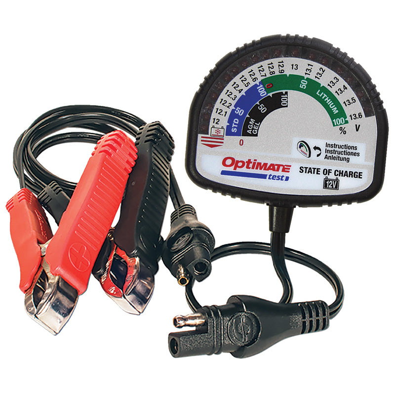 Tecmate OPTIMATE TEST - STATE OF CHARGE - ALL 12V LEAD/LITHIUM