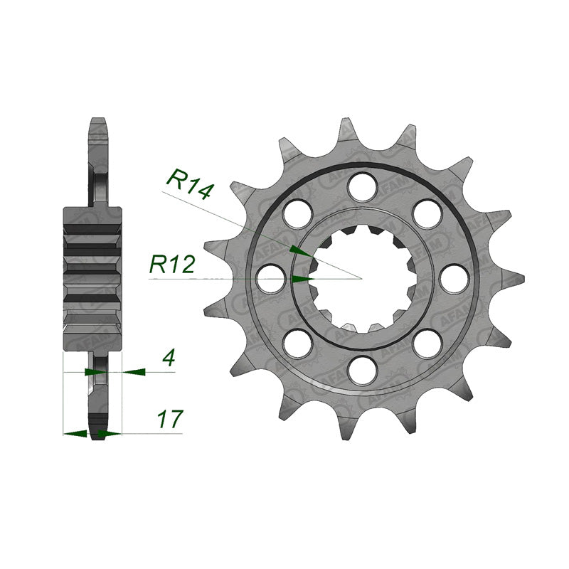 Afam AFAM Front Sprocket 520P 15T - (20511-15)