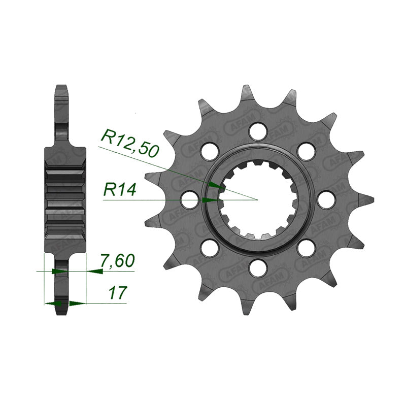 Afam AFAM Front Sprocket 520P 15T - (52902-15)