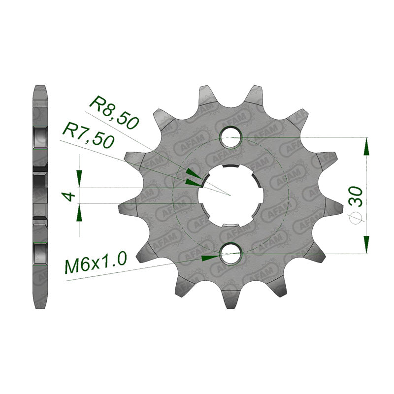 Afam AFAM Front Sprocket 420P 14T - (20101-14)